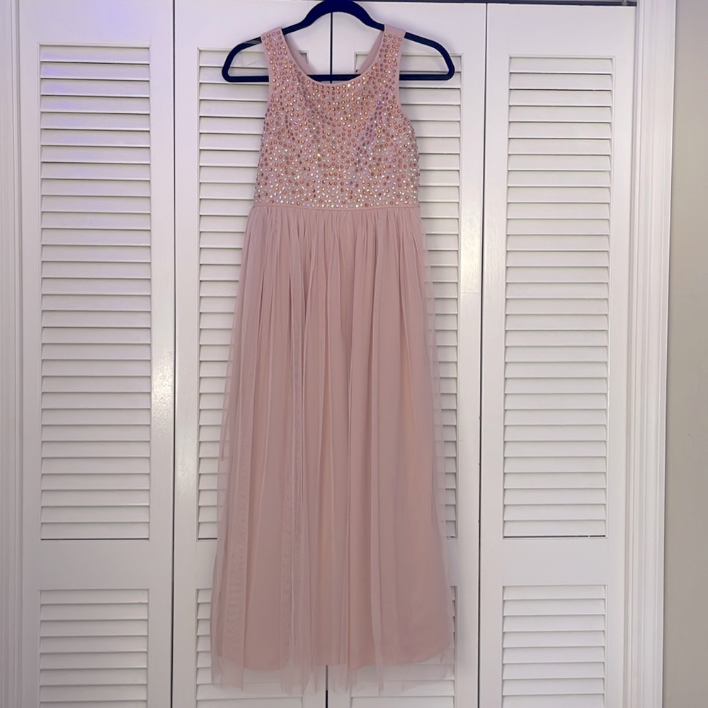 Light pink long dress